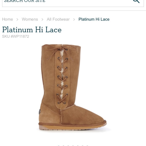 New with Box Emu Australia Platinum Hi Lace Size US 7 W ( chestnut ) waterproof - Picture 2 of 5